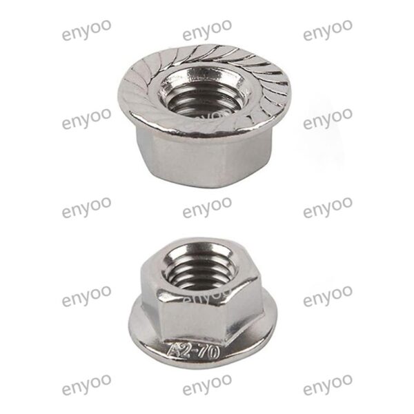 DIN6923 Hexagon Flange Nuts (Knurled) - Image 2