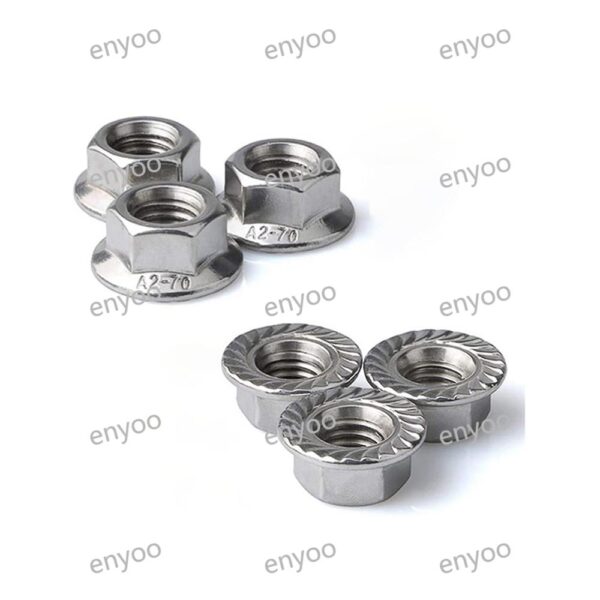 DIN6923 Hexagon Flange Nuts (Knurled) - Image 3