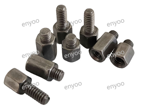 Hollow Hexgon Column Head Stud,Male and Female Stud,Custom made Stud - Image 3